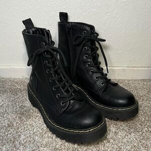 Sincerely Jules Black Combat Boots
